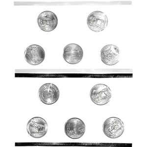 2006 P D State Quarter Set In US Mint Cello Satin Finish 10 CN-Clad Coins - Picture 1 of 7