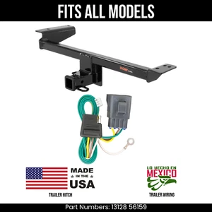 For 15-19 Land Rover Range Rover Evoque Trailer Hitch +4Way Wiring Curt 13128 2" - Picture 1 of 16