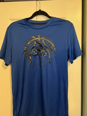 ADIDAS Dri-Fit T-shirt Youth Boys Size Large 14-16 Logo Is In Black, Basketball - Image 1 of 3