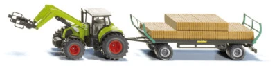 Siku 1946 Claas with loader and bale trailer 1:50 scale Claas Tractors toy NEW - Image 1 of 4