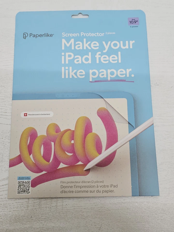 Paperlike iPad Screen Protector (2 pieces) iPad 10.9" 10th Gen (2022) - New - Image 1 of 3