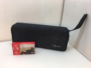 Case Logic Cassette 15-Tape Carry Case Holder Storage Black Zip Closure - Picture 1 of 7