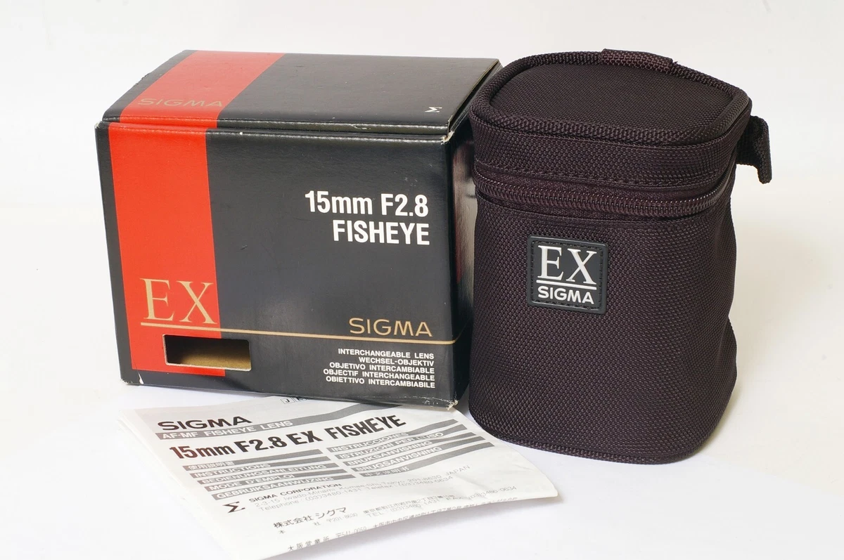 SIGMA EX DG FISHEYE ケース付き 15mm F2.8 EX DG DIAGONAL FISHEYE