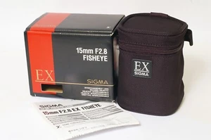 C04046~ EMPTY BOX, Case, Instr For Sigma EX 15mm 2.8 Fisheye Lens –Nikon AF D - Picture 1 of 5