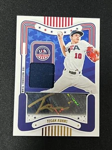 2024 Panini Stars & Stripes TEGAN KUHNS SILHOUETTES BLACK GOLD PATCH AUTO 20/50 - Picture 1 of 2
