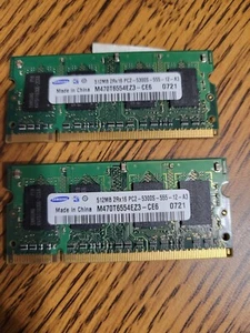 Samsung 512mb 2Rx16 PC2-5300S-555-12-A3 Memory Chips - Picture 1 of 1
