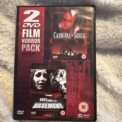 2 DVD Film Horror Pack Vol 1 Carnival Of Souls And Don’t Look In The Basement - Image 1 of 2