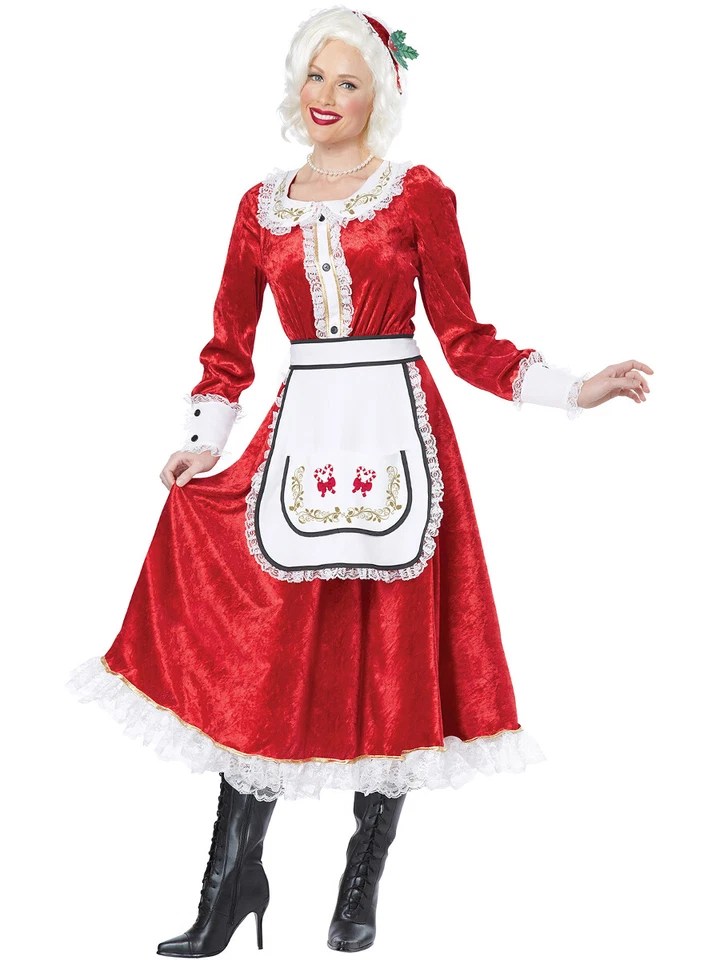 Disfraz de Icono Clásico de Navidad Mrs. Claus para Mujer Foto 1 de 1