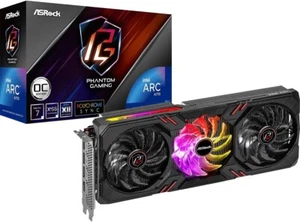 AsRock Intel Arc A770 Phantom Gaming 16GB OC Graphics Card GPU - Afbeelding 1 van 7