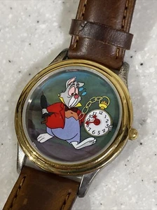 Alice In Wonderland Wrist Watch Disney Collectors Series 2 LE White Rabbit DS-67 - Picture 1 of 6