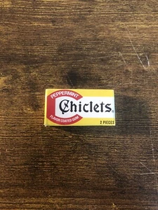 Ración MCI Chiclets de goma menta de la era de la guerra de Vietnam ración C paquete de 2 años 60 - Imagen 1 de 6
