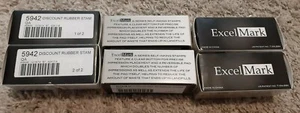6 ExcelMark A-17 Self-Inking Stamp QA 100 101 102 FREE SHIPPING ! Double sided - Picture 1 of 2