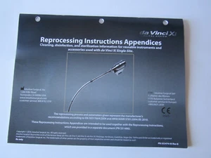 Intuitive Da Vinci Xi Reprocessing Instructions Manual for Reusable Accessories - Picture 1 of 7