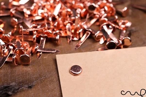 100 x Kupfer Papier Befestigungen Roségold Split Stifte Bindung Büro Handwerk 19 mm - Bild 1 von 6