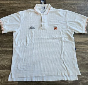 Atletica Monarcas Morelia Futbol Soccer Polo Shirt White Mens Size XL Vintage  - Picture 1 of 7
