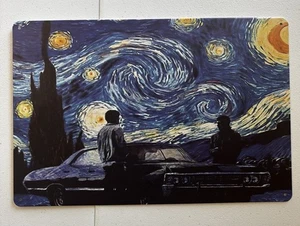 Winchester Supernatural The Starry Night Wall Tin Plaque 8x12 - Picture 1 of 3