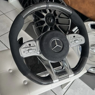 Original Mercedes-Benz AMG Carbon Mikrofaser Lenkrad 443 beheizt G-Klasse W463 - Bild 1 von 4