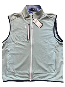 Polo Ralph Lauren RLX Golf Full-Zip Vest Mint Green Wicking Men’s Size Large - Picture 1 of 4