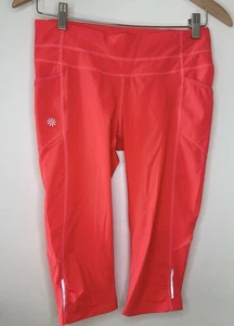 Pantalón de Correr Athleta Mujer Talla Pequeña Naranja Negrito Reflectante Legging Activo - Imagen 1 de 6