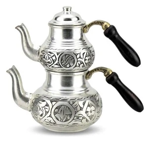 Tetera de cobre Tetera hecha a mano Tetera turca Tetera tradicional Tetera... - Imagen 1 de 5