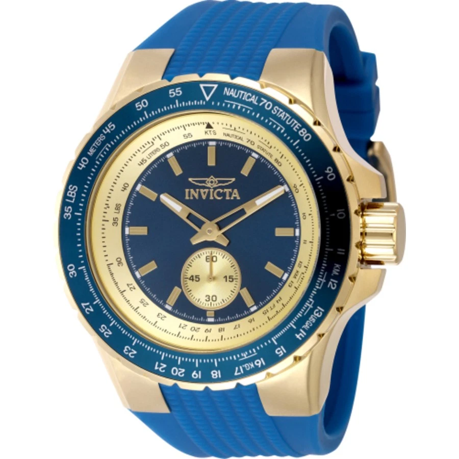 Reloj Hombre Invicta Aviator Cuarzo Esfera Azul 49307 Foto 1 de 1