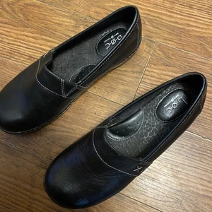 BOC WOMEN'S BLACK LEATHER COMFORT LOAFERS/SHOES SZ 9 W EXCEL COND - Picture 1 of 1