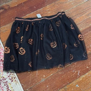 Black Halloween Pumpkin Skirt size medium 7/8 - Picture 1 of 2