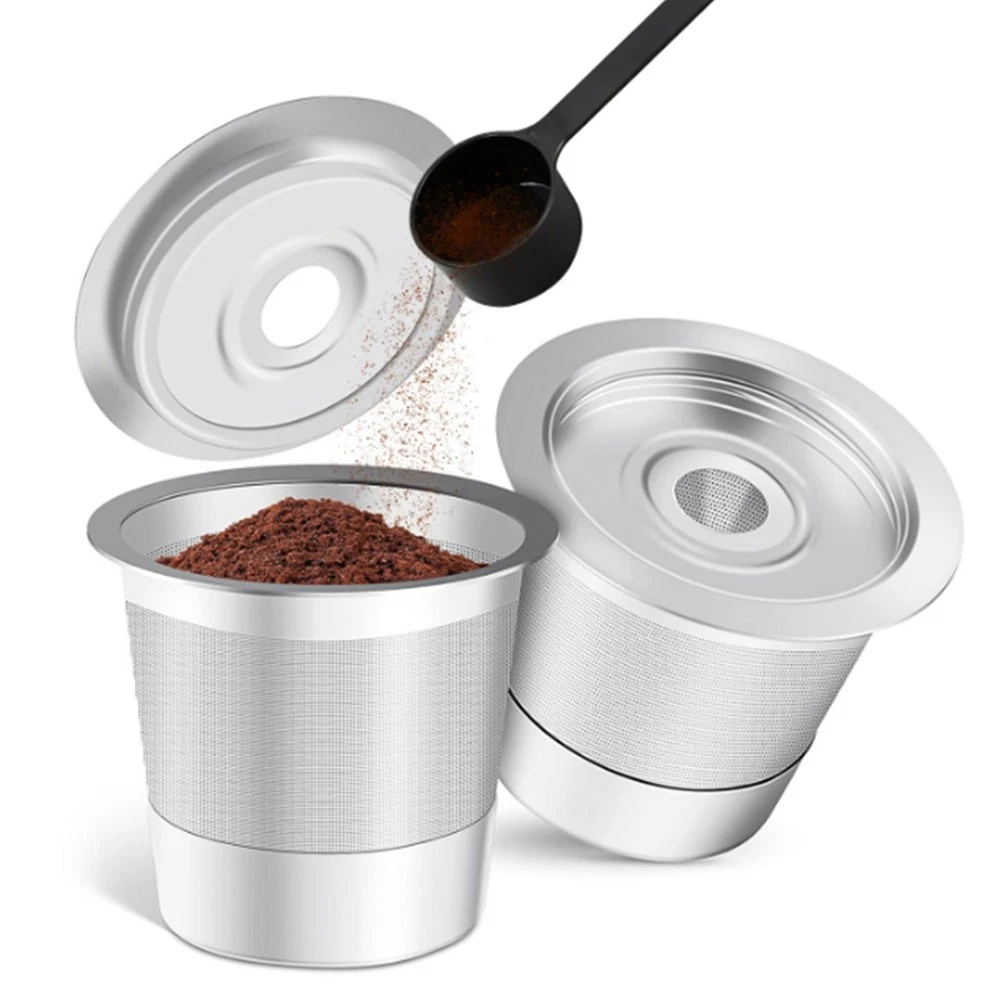 6x Wiederverwendbare Kaffeepad Filter – Edelstahl-Mesh, Für Kaffeevollautomaten, Spülmaschinenfest