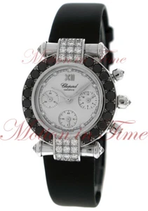 Chopard Imperiale Ladies' 18kt White Gold Black Diamond Chronograph 38/3168-50 - Picture 1 of 4