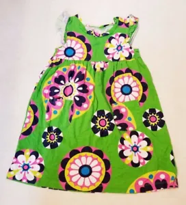 Carter's Girls Size 6 - 1/4 Sleeve Floral Geometric Dress - Very Nice! - Picture 1 of 6