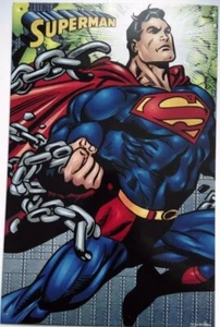 Superman Metal Sign DC Comics 10 Inch X 15.5 Inch Metal Sign - Picture 1 of 2