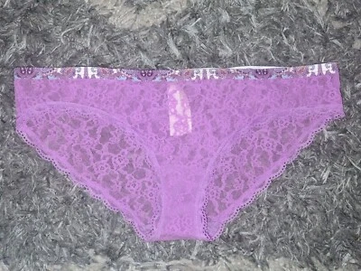 VS Bikini Vintage Floral Encaje Paisley Ribete NUEVO Talla Mediana Lavanda  Foto 1 de 2
