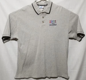 Vintage DISNEY'S CALIFORNIA ADVENTURE 2001 Gray Polo size Large - Bild 1 von 8