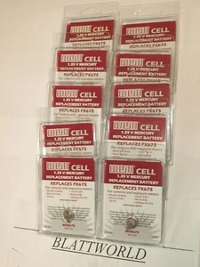 10 pieces NEW FRESH Wein Cell PX675 LS44 Mercury Free 1.35V REPLACEMENT Battery - Picture 1 of 1