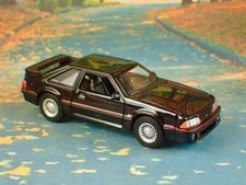 Black on Black 3rd Gen 1979-1993 Fox Body Ford Mustang 5.0 GT 1/64 Scale LE Z