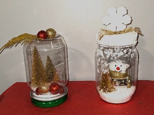 Diorama Jars~Winter & Christmas Themed Handcrafted - Picture 1 of 7
