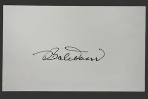 Bobby Doerr HOF (d.2017) Red Sox Autographed Signed 3x5 Index Card SHARP AUTO - Picture 1 of 2