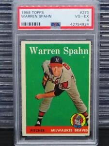 1958 Topps Warren Spahn #270 PSA 4 Braves