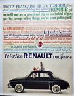 1958 Renault Dauphine MCM Vintage Print Ad Man Cave Poster Art 50