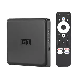 Android TV Box G1 4K HDR 4GB RAM WLAN/WIFI 6 LAN USB Streaming Player Netflix - Bild 1 von 7