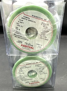 Sandvik Kanthal Nikrothal 80 BRITE Resistance Wire 136014 .091mm (2-PACK) SEALED - Picture 1 of 3