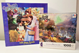 2 - The Wizard of Oz Puzzles - Thomas Kinkade 1000 Piece & 2001-550 Piece