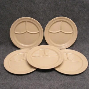 Applied Plastics Restraware Of Erie Melamine (5) Divided Dinner Camping Plates - Picture 1 of 8