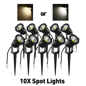 10X LED 12V Spotlights Garden Low Voltage Spike Light Patio Decor Waterproof - Picture 1 of 12