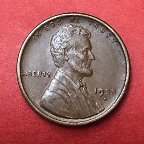 1920-D  Lincoln Cent Original & Naturally Brown Toned Ch. Uncirculated or Better Cover