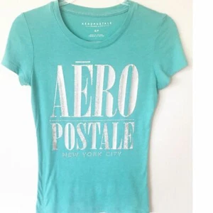 Aeropostale T Shirt Tourquise - Picture 1 of 6
