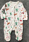 Mothercare Xmas Babygro  age 1-3 Months with free Bib. Brand New