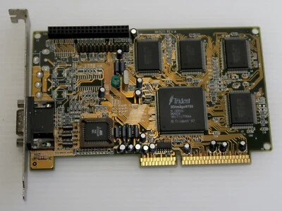 Trident 3DImage 9750, 4MB, AGP 2x, Trident HK9211, VIDEO CARD - WORKING - Image 1 of 3