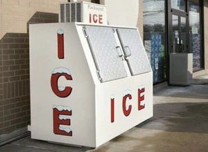 RETAIL ICE BOX ~ ICE COOLER MACHINE - O Scale 1:48 - LEER  POLAR Bag Chest Block - Picture 1 of 9