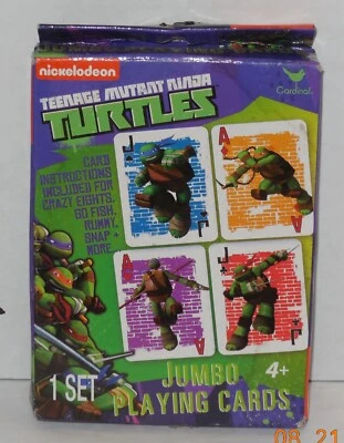 Cardinal Nickelodeon TMNT Teenage Mutant Ninja Turtles Deck Jumbo Playing Cards - Image 1 of 4